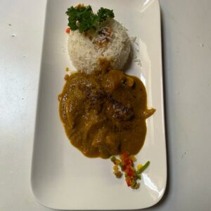Beef curry with rice