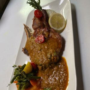 Bombay beef cutlet, vegetable with rice